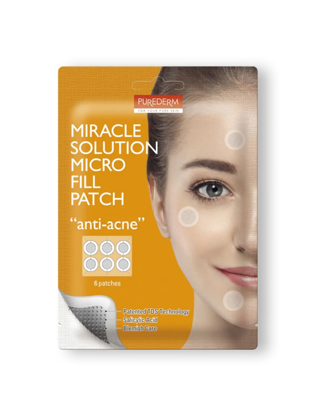 PUREDERM Пачове за пъпки и несъвършенства 6 бр.