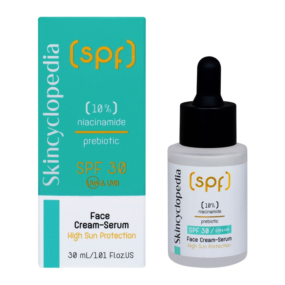 SKINCYCLOPEDIA SPF 30 слънцезащитен крем-серум за лице против несъвършенства