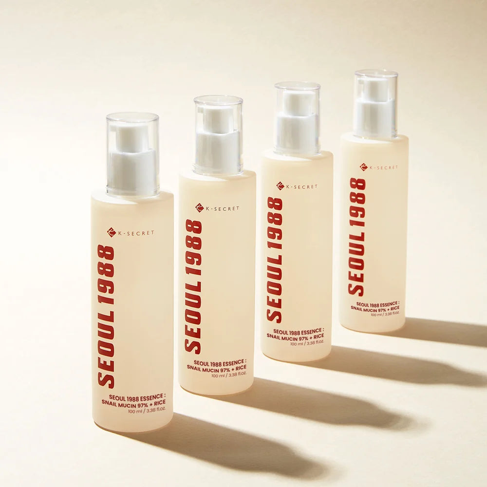 K-SECRET Seoul 1988 Essence: Snail Mucin 97% + Rice 100ml