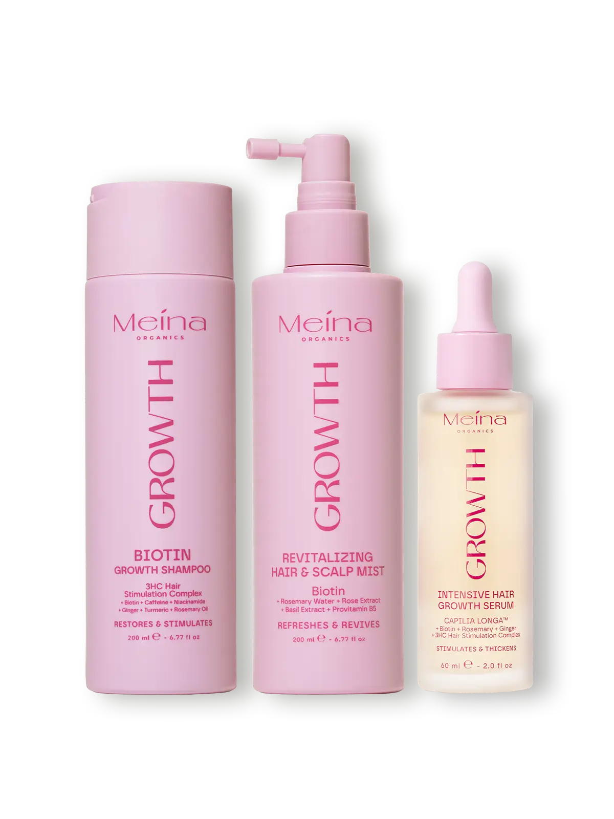 MEINA ORGANICS Hair Growth Routine with Serum