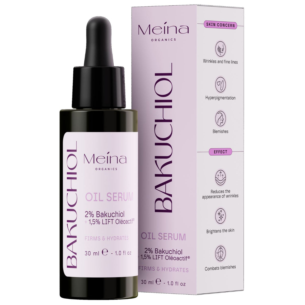 Meina Organics 2% Bakuchiol Oil Serum