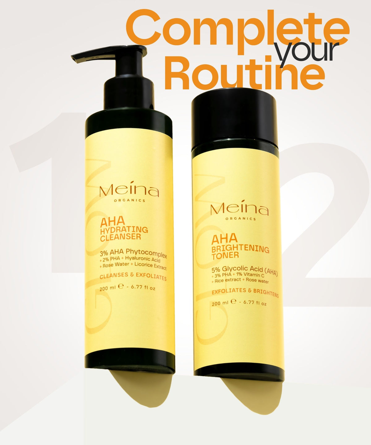 Meina Organics Glow Cleanser with AHA & PHA – снимка 8
