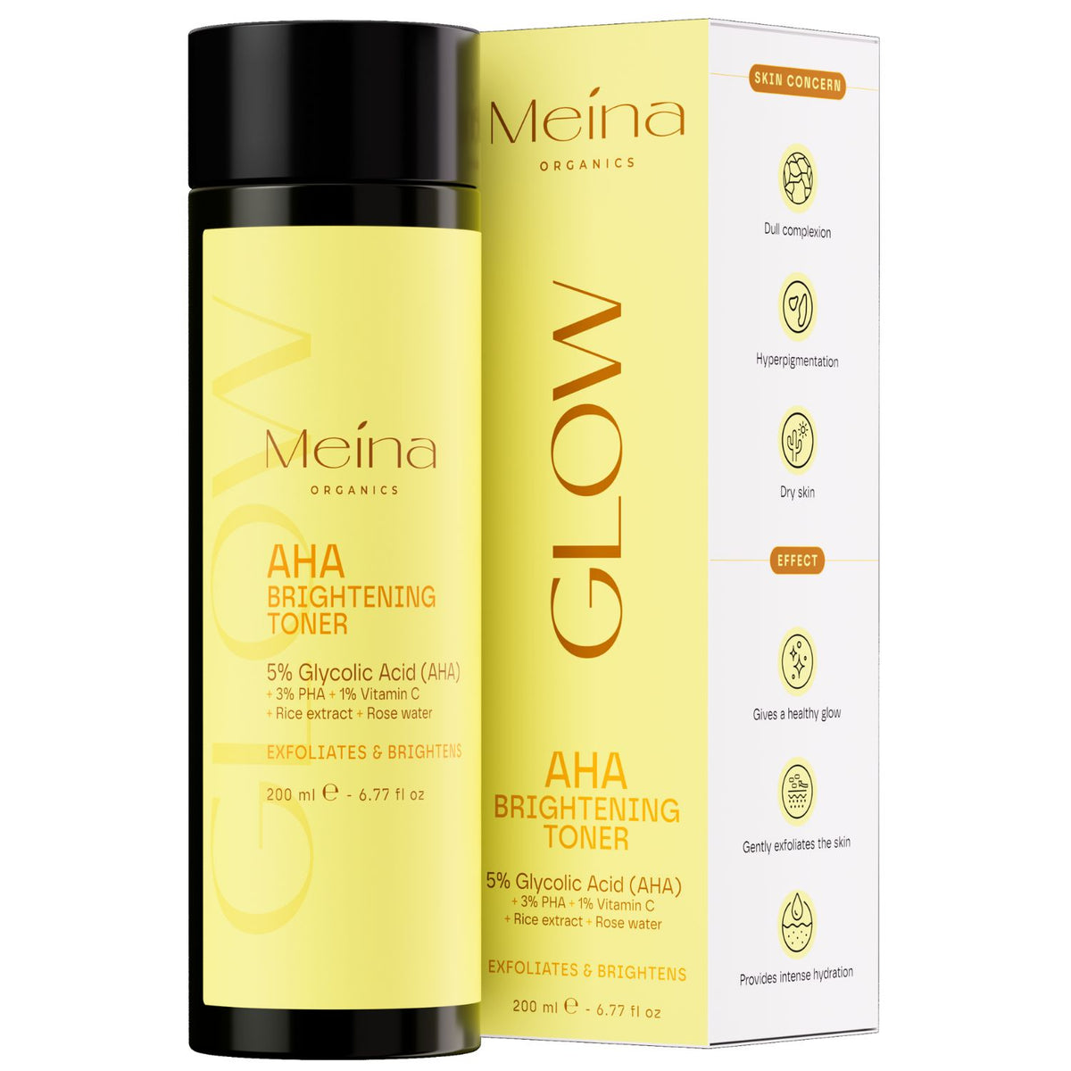 Meina Organics 5% AHA Glow Toner