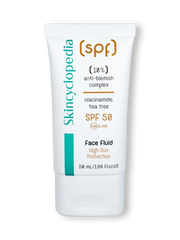 SKINCYCLOPEDIA SPF 50 слънцезащитен флуид за лице с ниацинамид и чаено дърво 50 мл