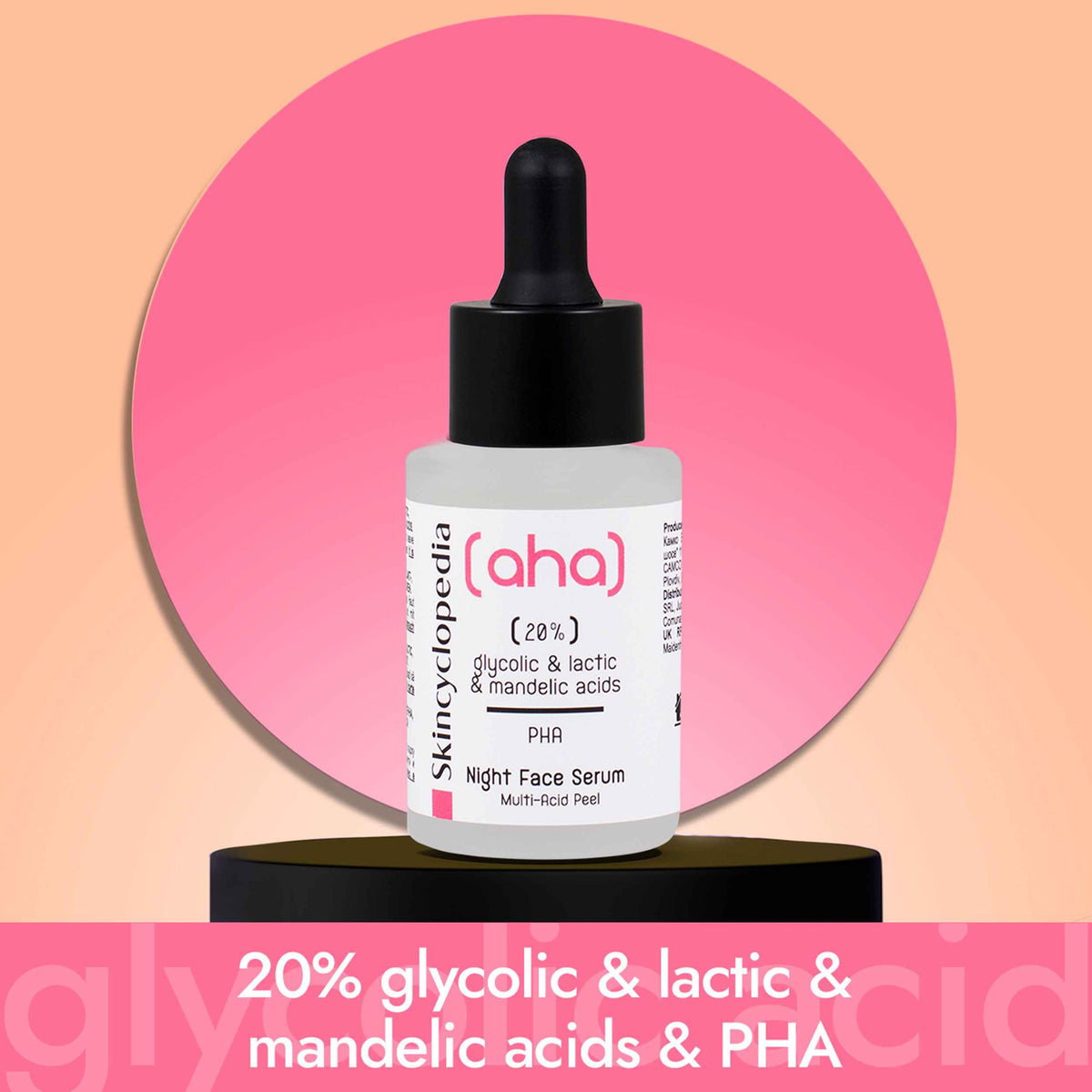 SKINCYCLOPEDIA нощен пилинг серум с 20% AHA – снимка 2
