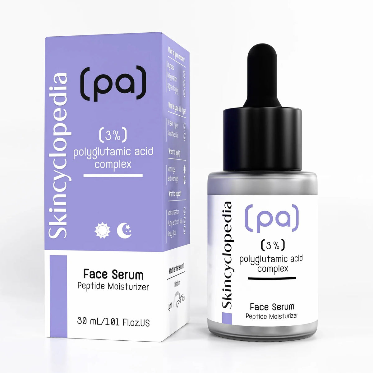 SKINCYCLOPEDIA серум за лице с 3% комплекс от полиглутаминова киселина 30ml