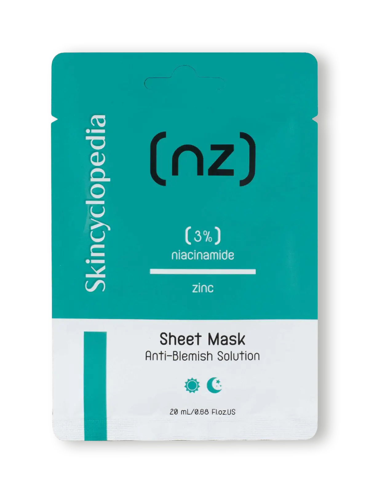 SKINCYCLOPEDIA Шийт маска за лице с 3% ниацинамид и цинк 1 бр.